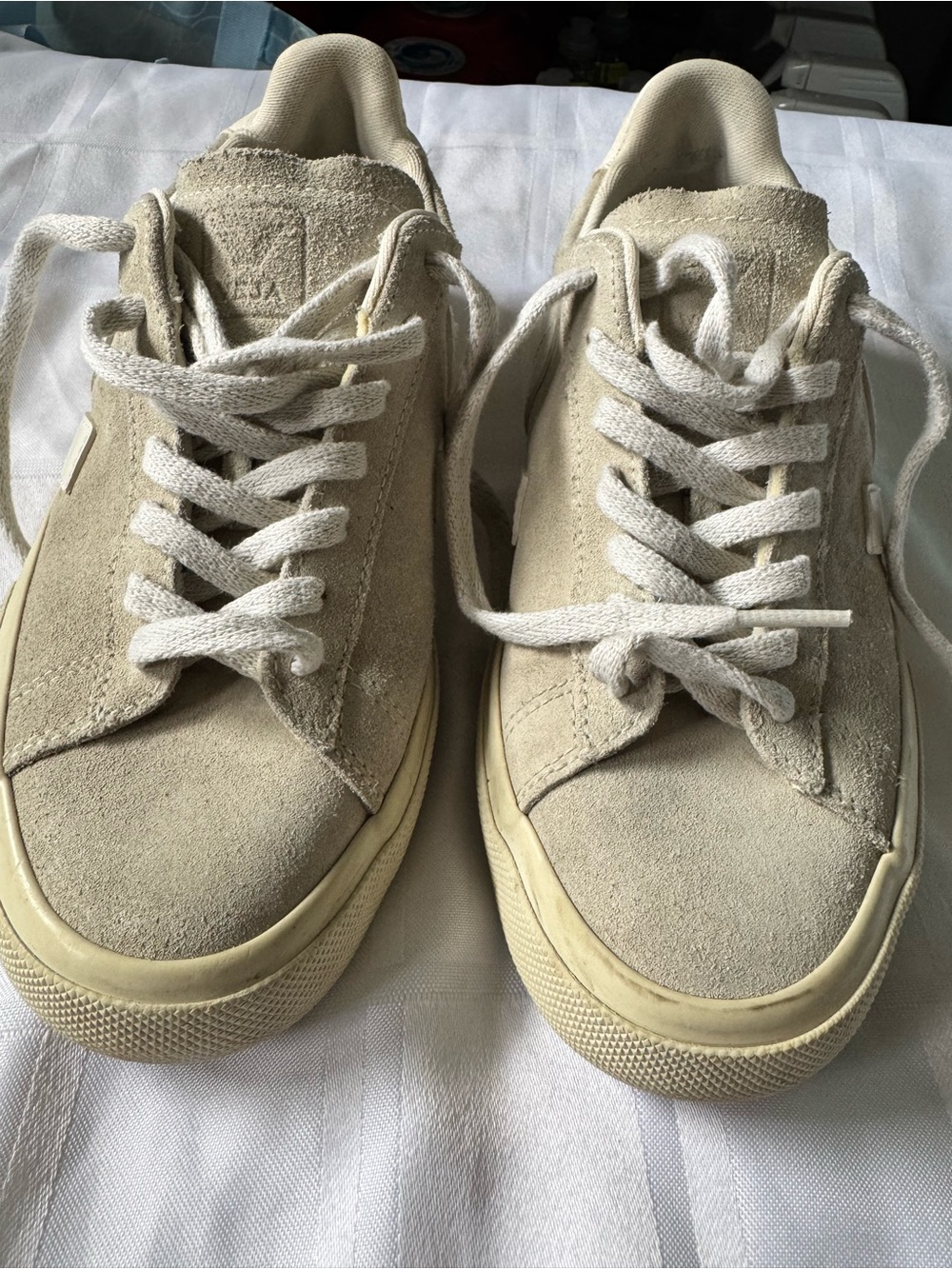 VEJA Campo Suede Sneakers Extra White Pierre Off-White - EU 38 / US 7